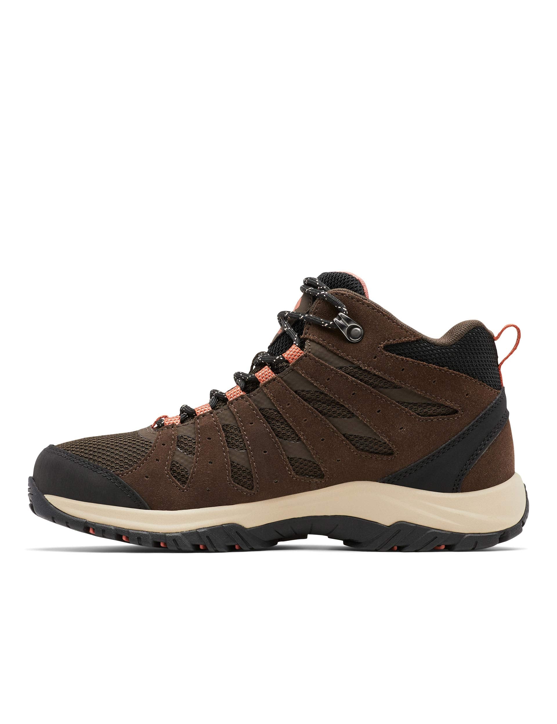 Redmond III Mid Waterproof Hiking Boots for Men & Women - Comfortable Outdoor Walking Shoes - Cordovan/Dark Coral - Perfect for Hiking, Camping & Trail Adventures