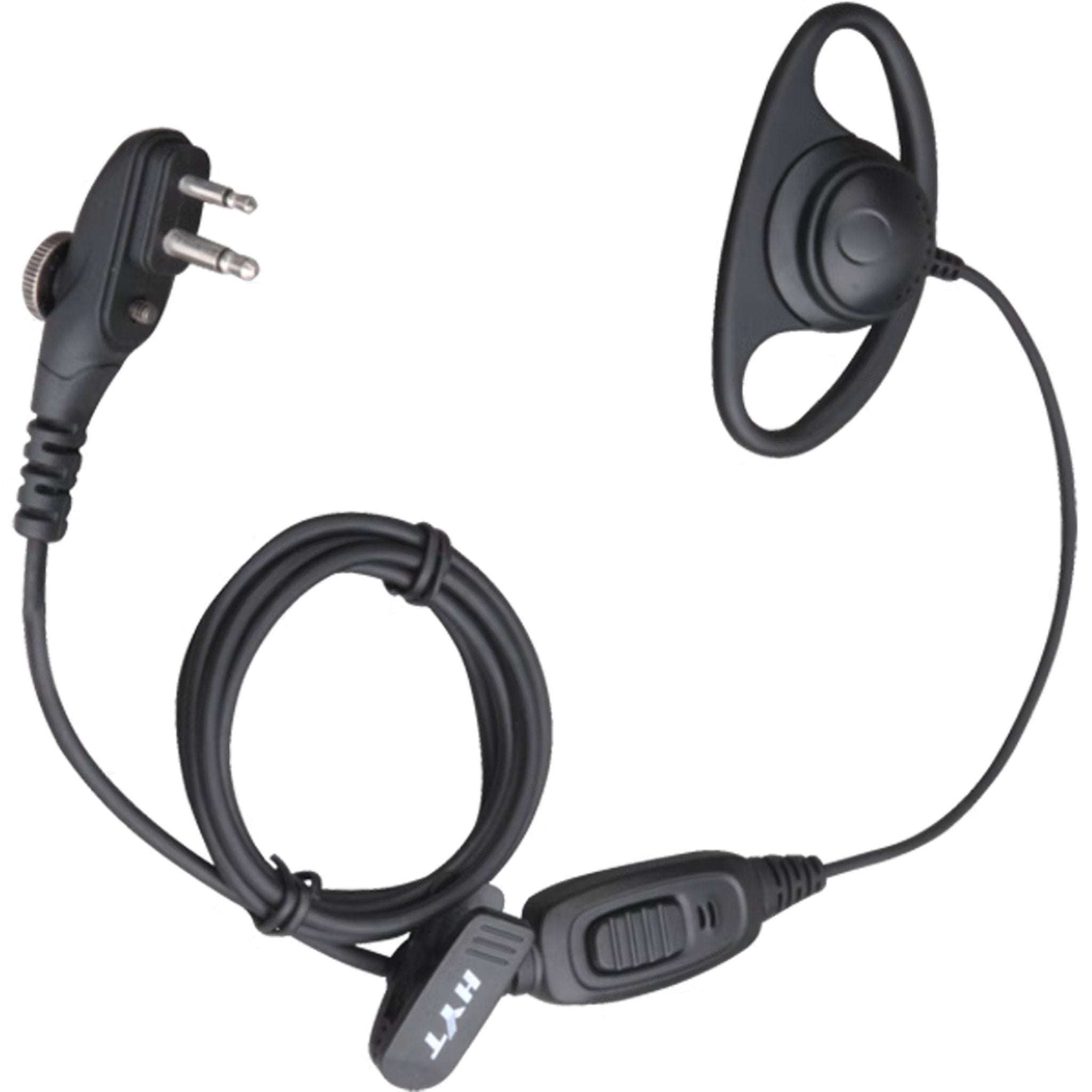 Hytera EHM15 A D Style Earpiece with In-Line MIC & VOX - Secure & Clear Communication for Security, Retail & Warehouse Professionals