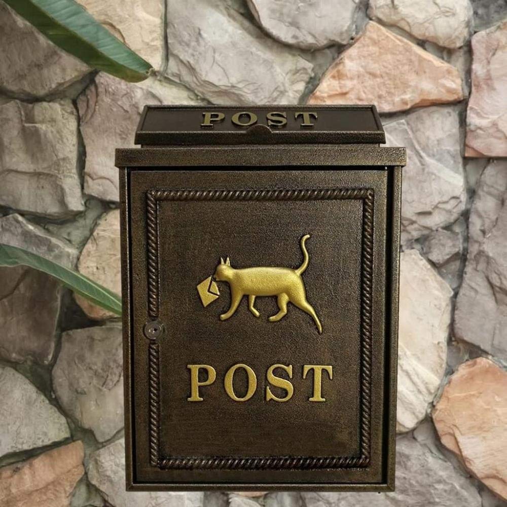 Wall Mounted Outdoor Mailbox - Large Creative Home Letter Box in Color C - Perfect for Porch, Garden, and Front Door Decoration