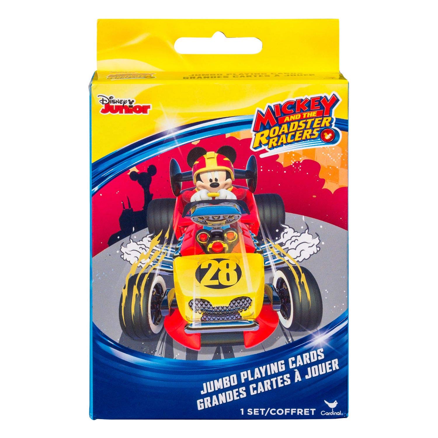 Disney Mickey Roadster Racers Jumbo Playing Cards for Kids - Family Fun Game Night, Travel & Party Entertainment
