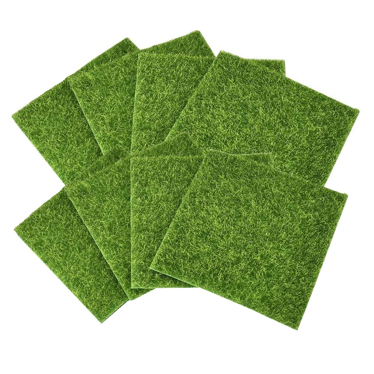 8Pcs Artificial Grass Floor Mats - Fake Turf Lawn for Patio, Balcony & Garden Decor - Realistic Synthetic Grass for Indoor/Outdoor Use - Perfect for Landscaping, Play Areas & Pet-Friendly Spaces