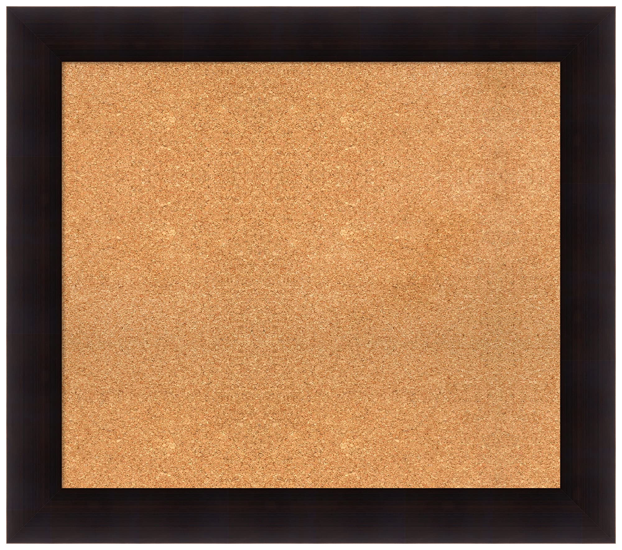 Natural Custom Cork Bulletin Board 34x30 Inches - Espresso Wood Frame - Pin Board for Office, Home & School Organization - Various Sizes Available - Perfect for Notes, Photos & Reminders
