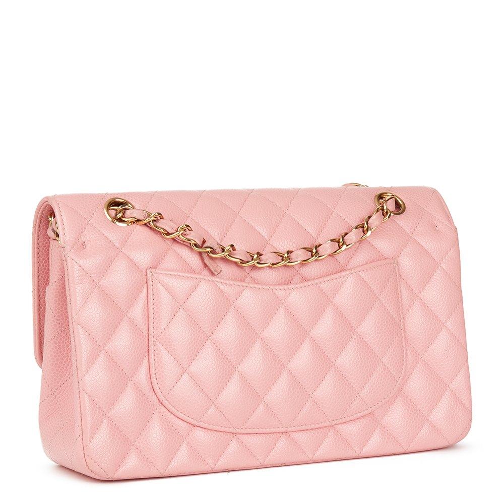 Chanel Classic Medium Flap Bag in Pink | Luxury Quilted Leather Crossbody Bag for Women | Perfect for Date Night & Special Occasions