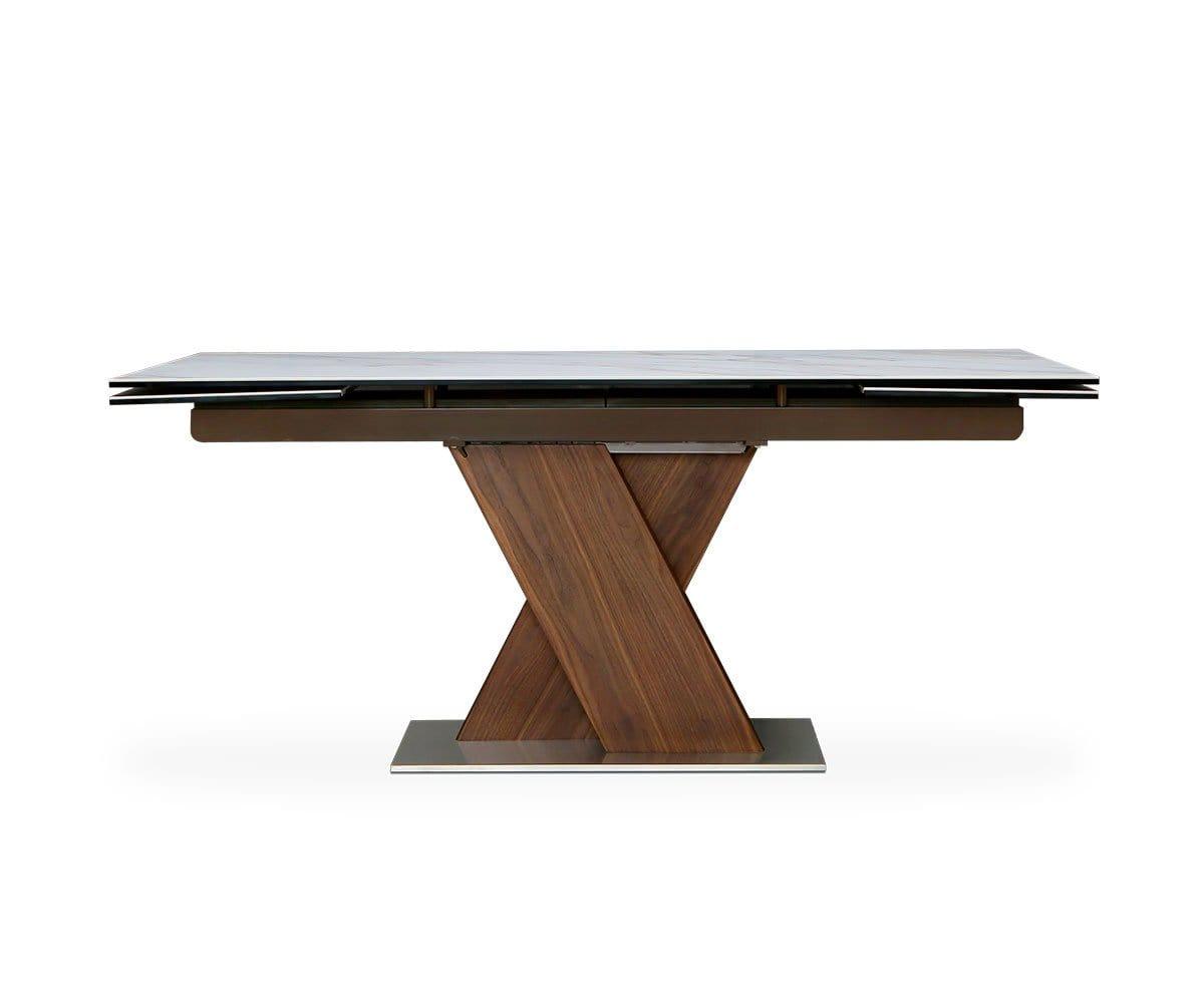 White Ceramic/Walnut Veneer