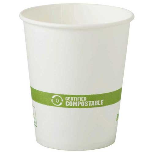 Eco-Friendly 6 oz Compostable Hot Paper Cups with Ingeo Lining - 1000 Count Case for Coffee, Tea & Office Break Rooms