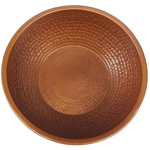 Portable Copper Foot Soaking Bowl for Pedicure & Massage - Rustic Spa Basin for Relaxation, Home & Salon Use
