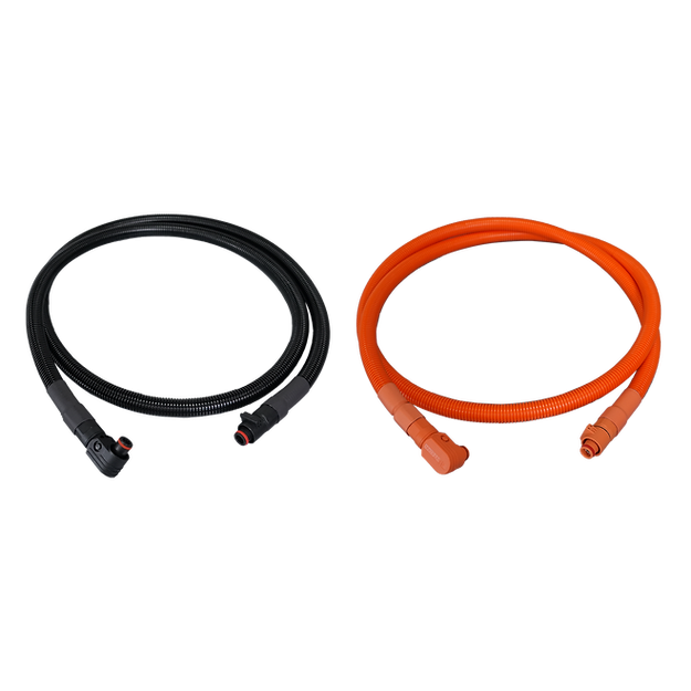 RUiXU Lithi2 16 Battery 1/0 AWG Cable for RUiXU RX9MP Busbar - Orange & Black - High Performance Power Connection for Marine, RV, and Solar Applications
