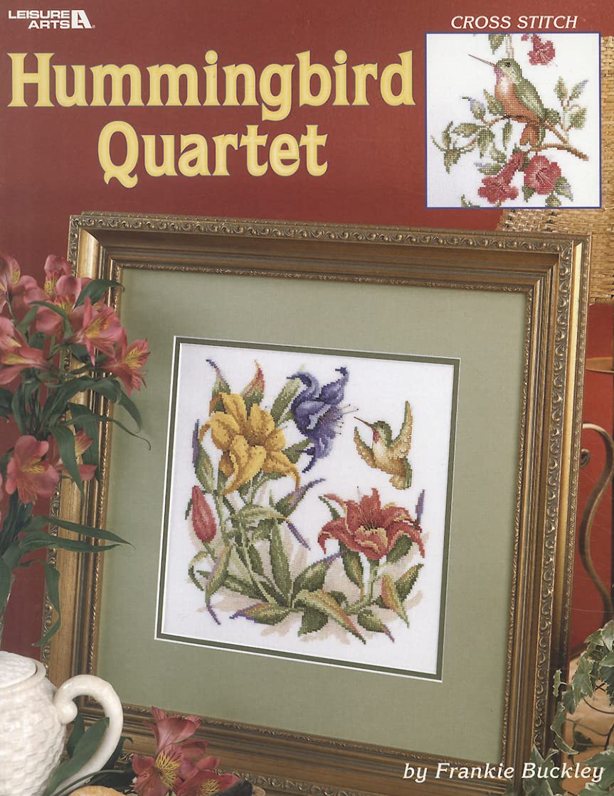 Hummingbird Quartet Cross Stitch Kit - DIY Embroidery Kit for Beginners & Adults - Handmade Home Decor, Wall Art & Gift Idea - Perfect for Relaxation, Crafting & Stress Relief