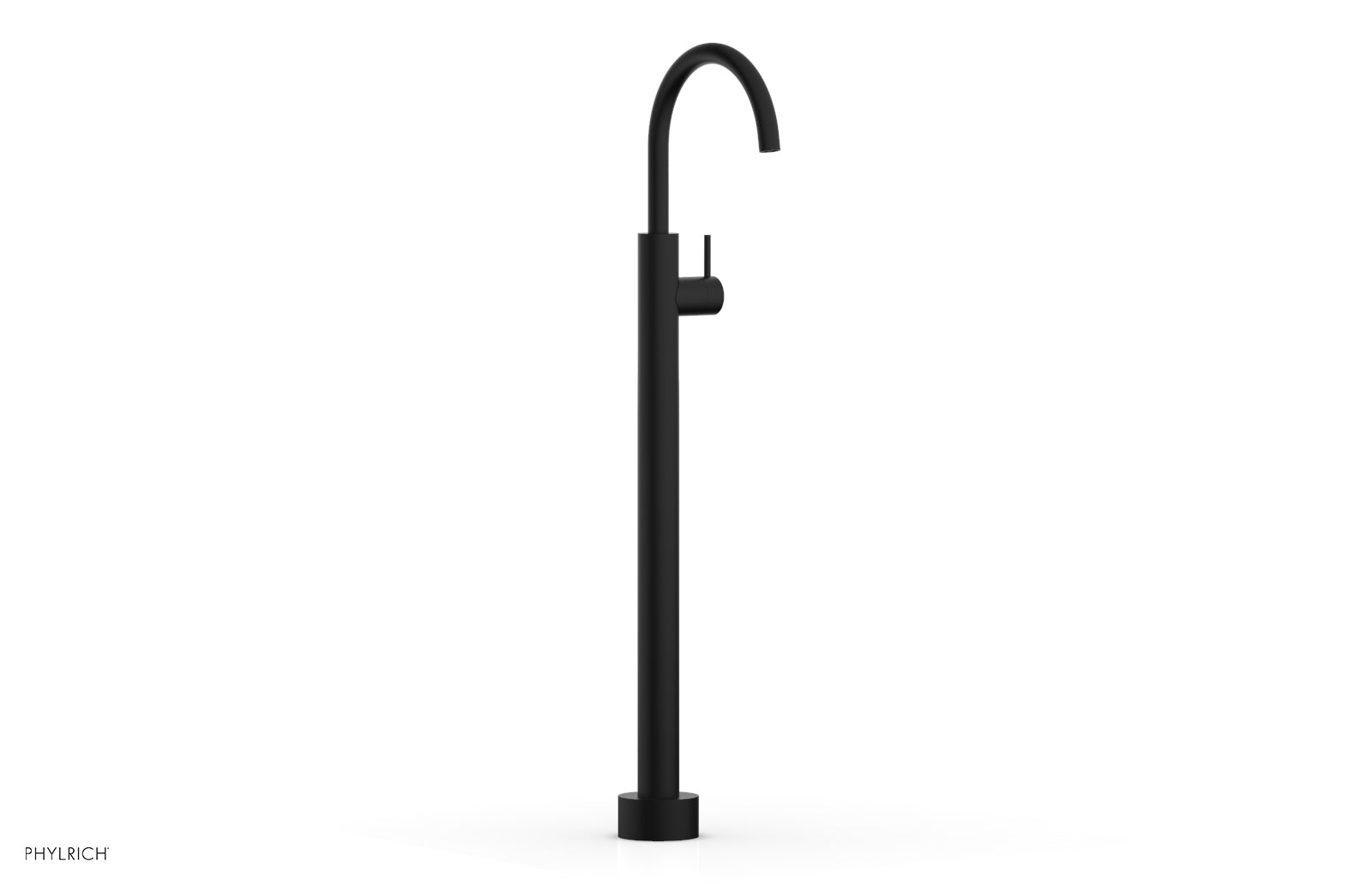 BASIC II Tall Floor Mount Tub Filler with Lever Handle - Model 230 45 02 - Perfect for Modern Bathroom Renovations and Spa-Like Bathtub Installations