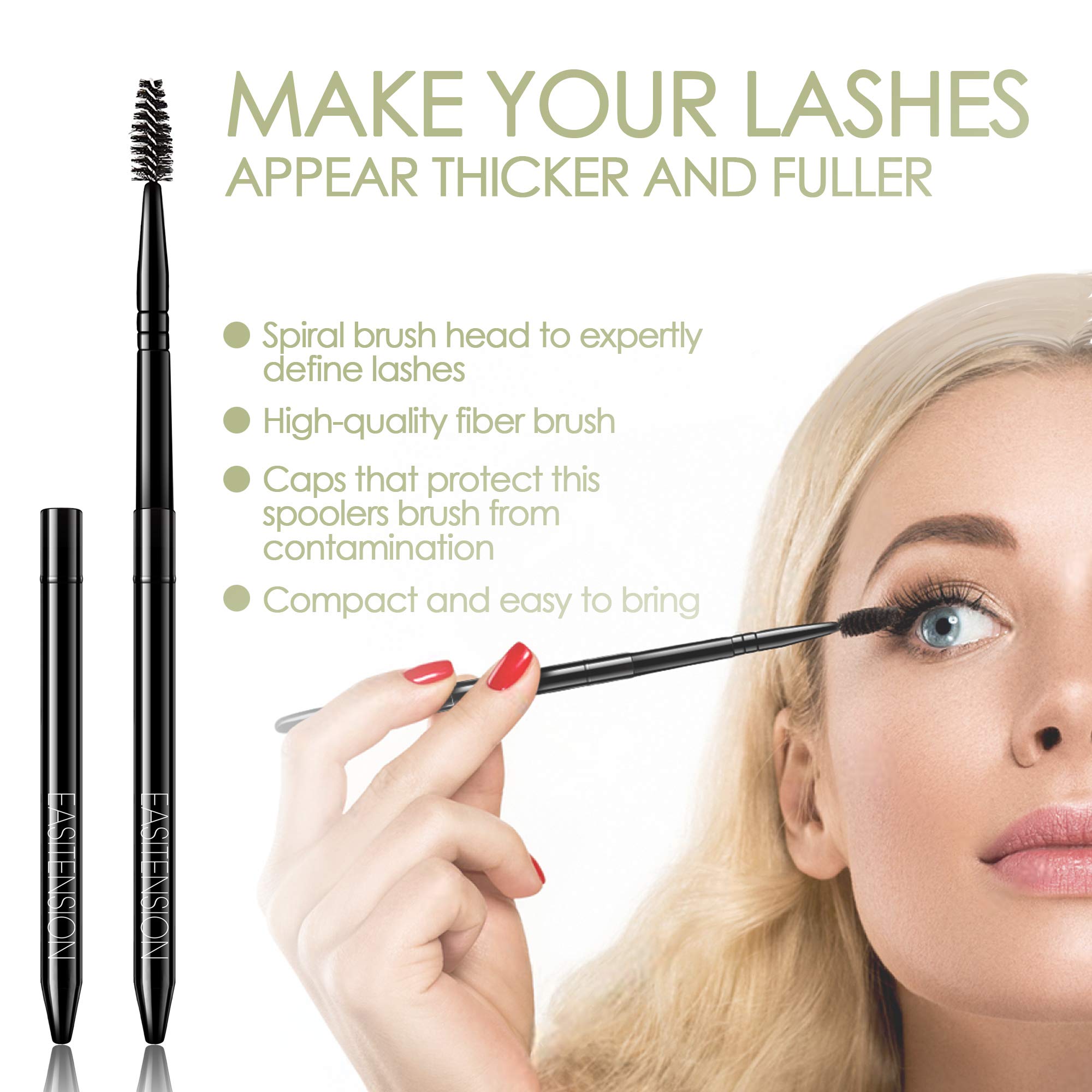 DIY Eyelash Extension Kit - 24 Clusters Natural Lashes with Glue Bonded Band, 12mm & 14mm C Curl Lashes for Home Use - Perfect for Bridal, Party & Everyday Makeup Looks