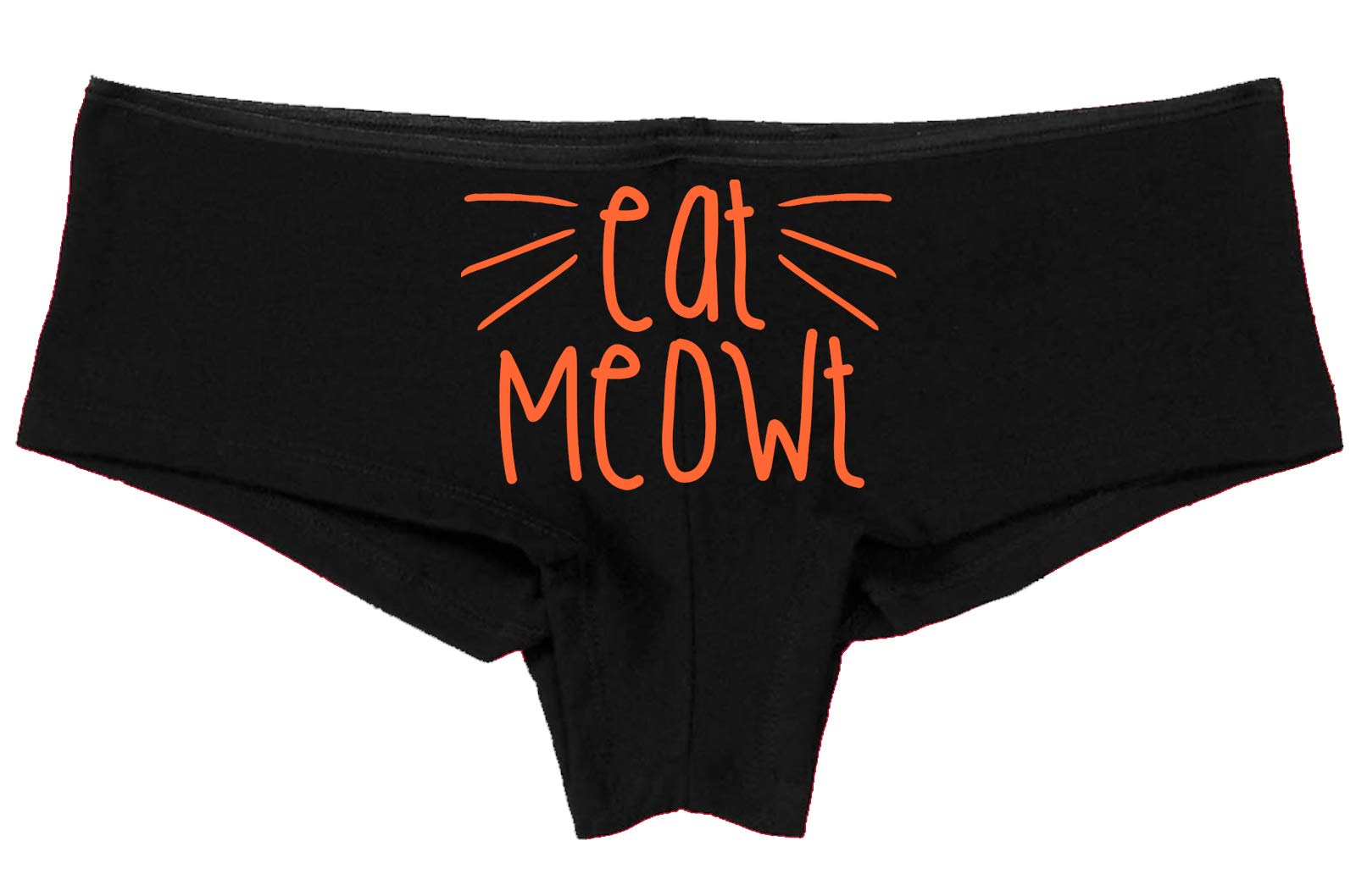 Knaughty Knickers 'Eat Meowt' Playful Pussy Cat Whiskers Kitten Lingerie - Sexy Pet Play Panties for Roleplay & Intimate Moments