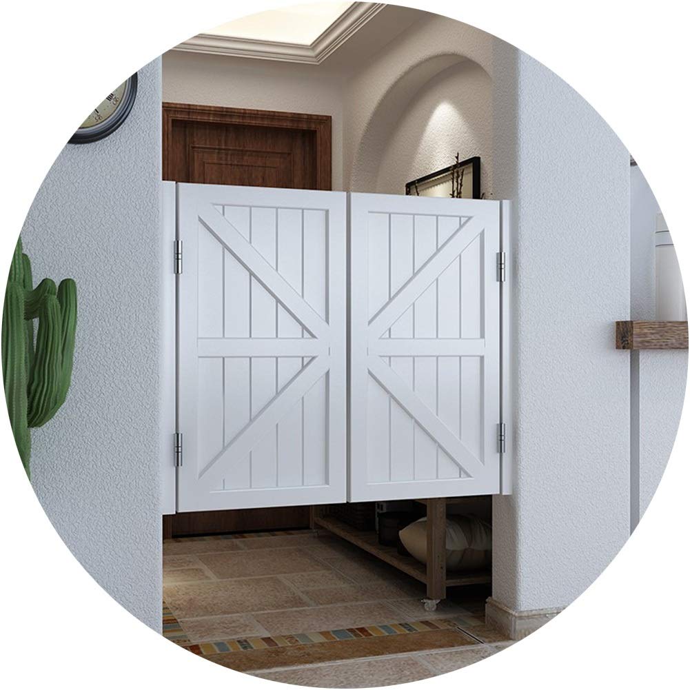 Retro Swinging Cafe Doors - Half Waist Bar Doors for Indoor Decoration & Entrance - Customizable Size (White, 100x100cm) - Perfect for Restaurants, Coffee Shops & Home Decor