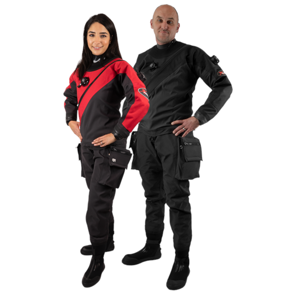Scuba Force Xpedition Dry Suit for Cold Water Diving - Professional Thermal Protection for Scuba Divers & Underwater Explorers | Perfect for Deep Sea Adventures & Ice Diving Expeditions