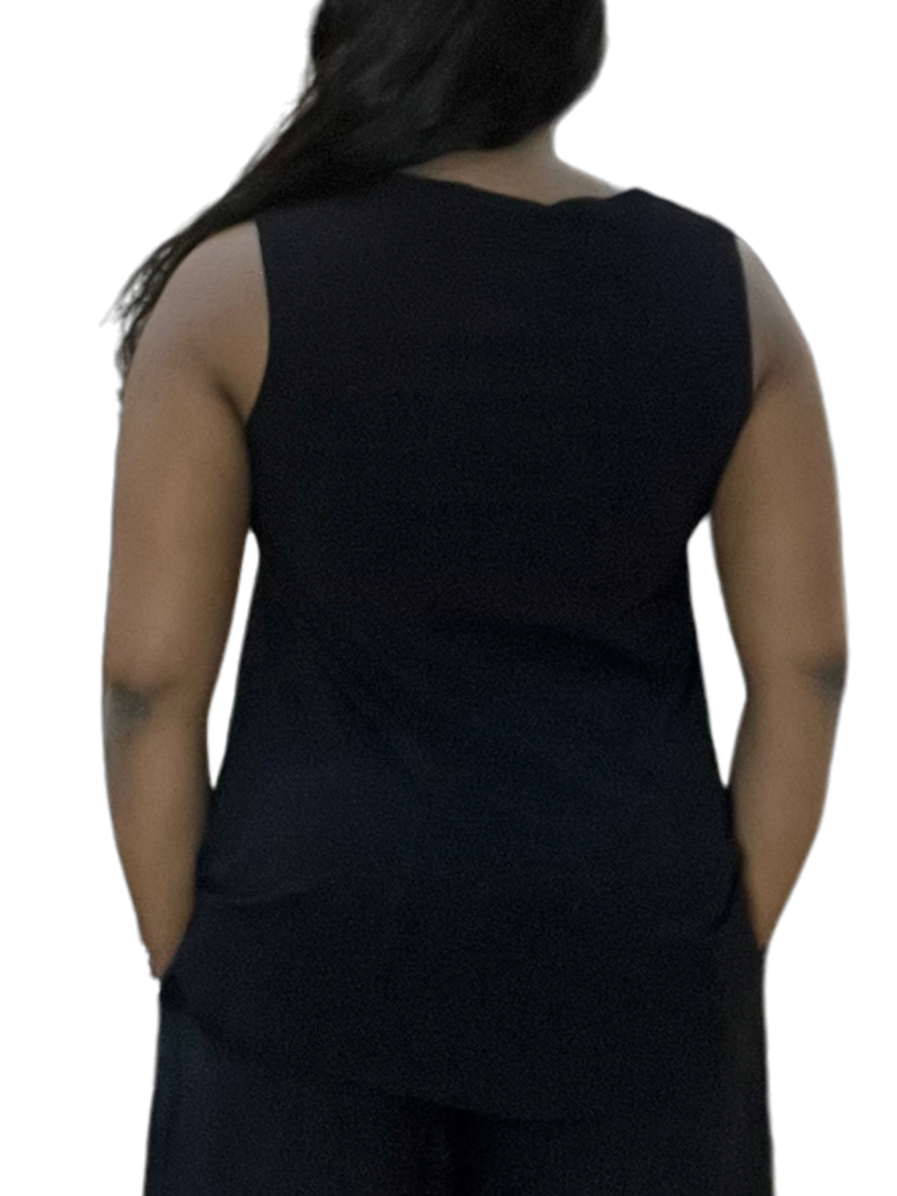 Black Bryn Walker Bamboo Huxley Tank Top for Women - Soft & Breathable Summer Casual Wear - Perfect for Yoga, Running, and Outdoor Activities