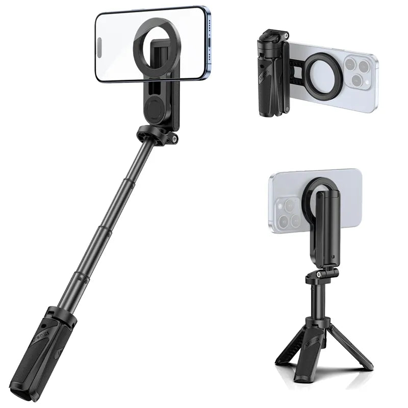 Ulanzi JJ03 3-in-1 Magnetic Phone Tripod Stand with Wireless Remote - Perfect for Vlogging, Live Streaming & Hands-Free Photography
