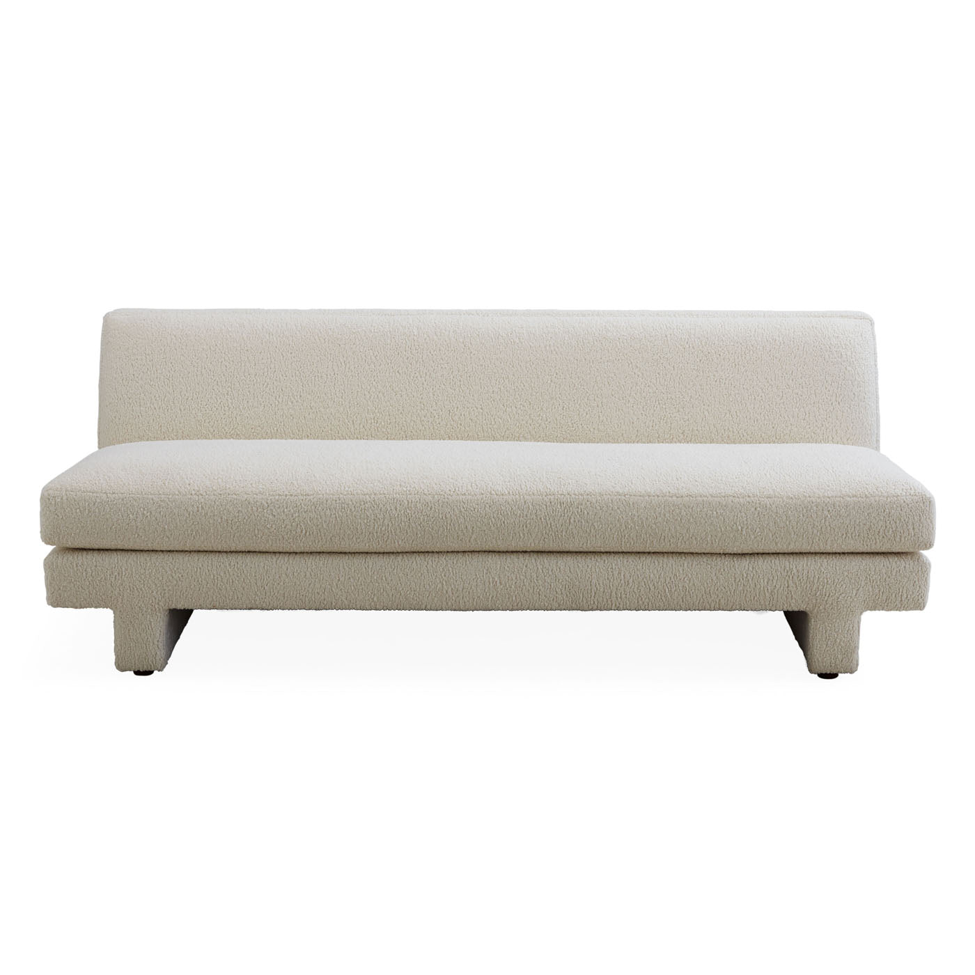 Comfortable Sunset Armless Sofa - Modern Accent Loveseat for Small Spaces, Living Room, Bedroom, or Office - Perfect for Relaxing and Lounging
