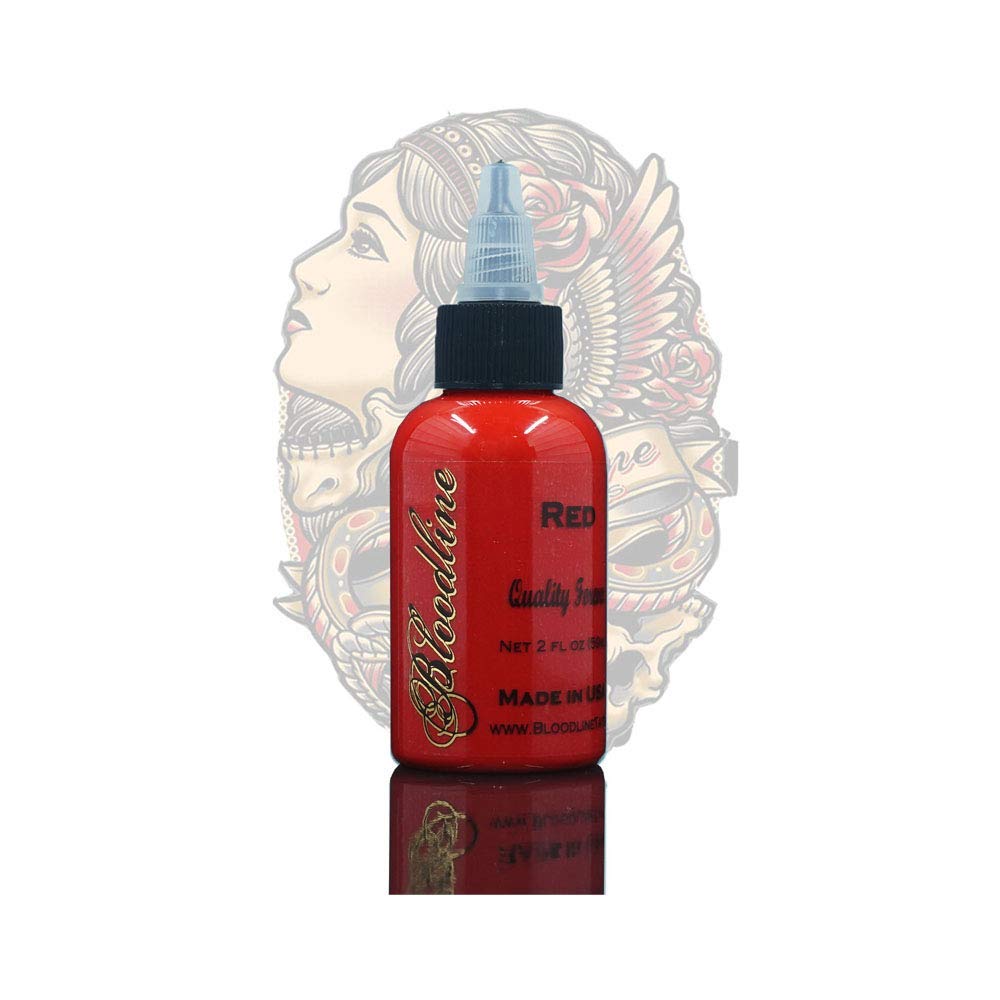 Skin Candy Tattoo Ink - Bloodline Red (1oz) | Professional Tattoo Ink for Artists | Perfect for Realism, Sleeves & Body Art