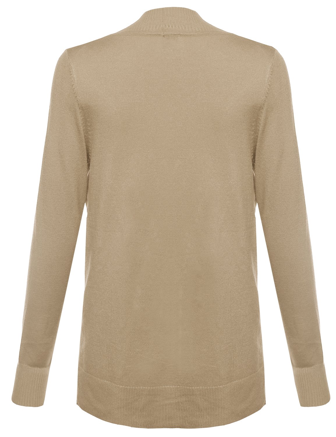Women's Soft Stretch Open Front Knit Cardigan - Lightweight Comfortable Wrap Sweater for Casual Wear, Office & Lounge