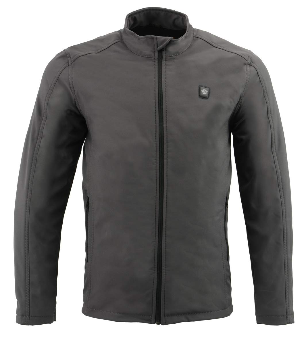 Nexgen Heat MPM11762SET Men's Grey Soft Shell Jacket with Zipper - Lightweight, Water-Resistant & Windproof for Outdoor Activities, Hiking & Casual Wear