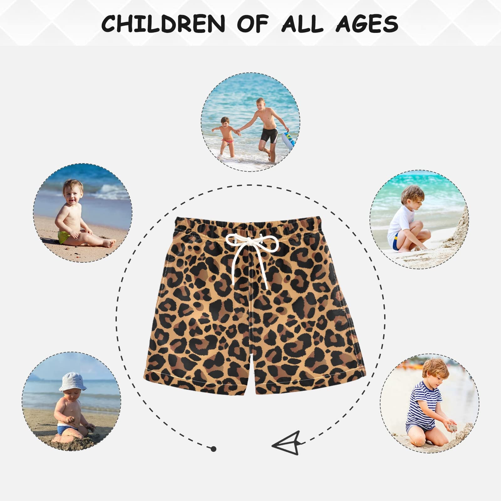 **Boys Swim Trunks for Kids 2-14 Years - Quick Dry Swim Shorts for Beach, Pool & Vacation - Hawaiian Style Bathing Suit for Swimming & Water Play**