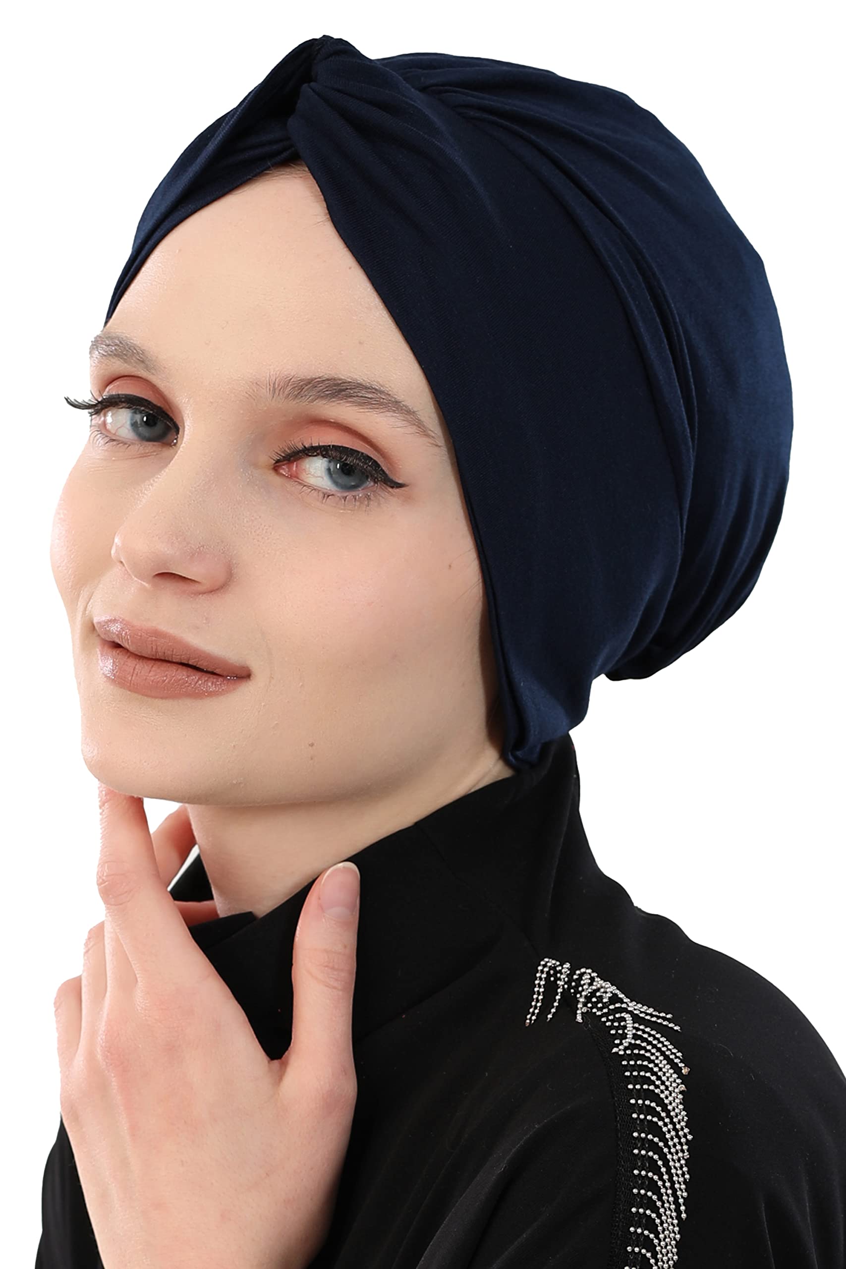 Instant Turban Head Wraps for Women - Cotton Hijab Scarf & Ready-to-Wear Head Cover - UK Hijab Undercap & Chemo Headwear - Perfect for Daily Wear, Cancer Recovery & Modest Fashion