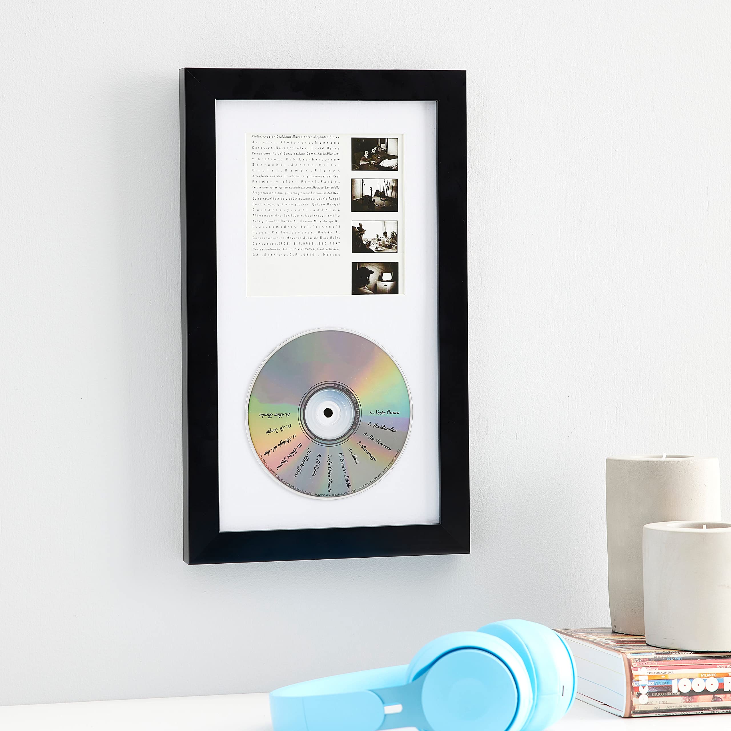 Black CD Frame Display Case 6.5x12