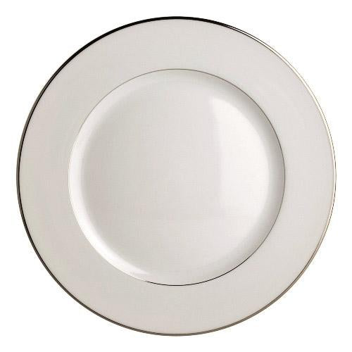 Crystal Rim Dinner Plate Set of 6 - Elegant Dining Plates for Formal Dinner Parties & Special Occasions