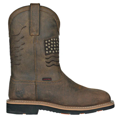 Rushmore Brown Soft Toe Work Boots - Comfortable & Durable Safety Shoes for Men | Perfect for Construction, Landscaping & Outdoor Work
