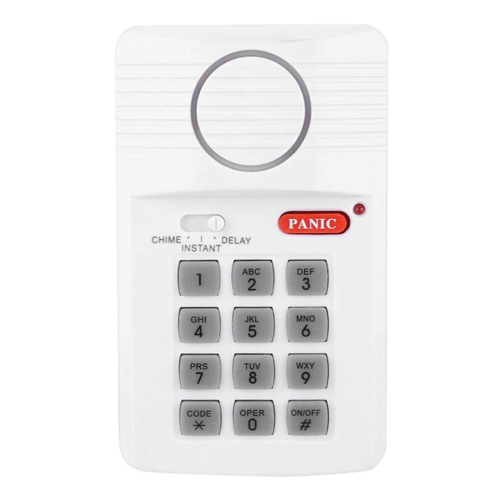 Wireless Home Security Alarm System with Keypad & Panic Button - No Wiring Required, Rustproof for Doors, Sheds & Home Offices | Ideal for Home Protection & Small Business Security