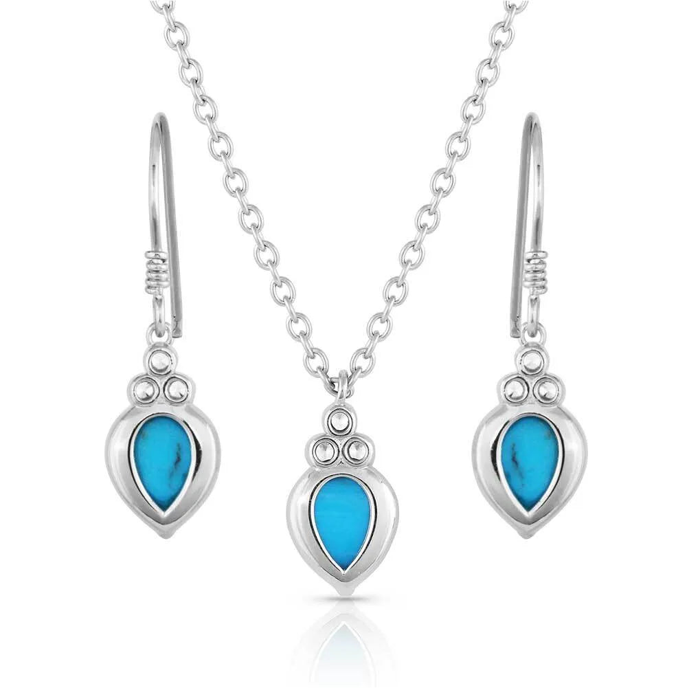 Elegant Iceberg Jewelry Set - Sterling Silver Necklace & Earrings for Women - Perfect for Parties, Weddings & Everyday Wear