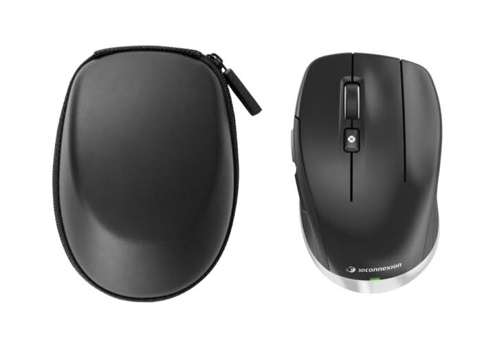 3Dconnexion CadMouse Compact Wireless USB-C Mouse for CAD Design - Ergonomic 3D Navigation for Architects & Engineers - Perfect for AutoCAD, SolidWorks & Revit