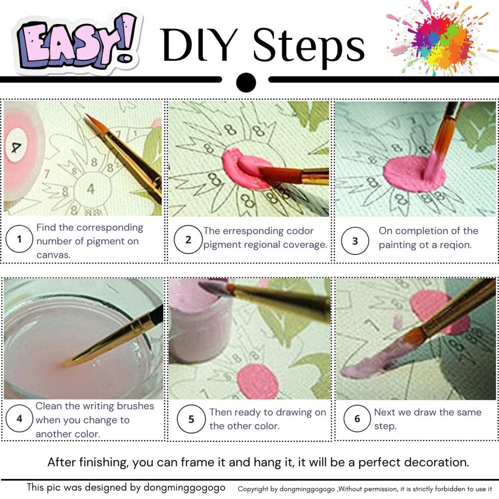 SYSMYXGS DIY Paint by Numbers Kit for Adults - Van Gogh Skull with Burning Cigarette Oil Painting on Canvas, Includes Brushes & Acrylic Paints | Home Decor, Wall Art, Stress Relief & Creative Gift Idea