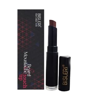 Bisleri Instant Hair Color Streaking Stick for Beard & Mustache - Natural Hair Tone, 3g, Brown | Quick & Easy Touch-Up for Men's Facial Hair | Perfect for Travel, Grooming, and Everyday Use