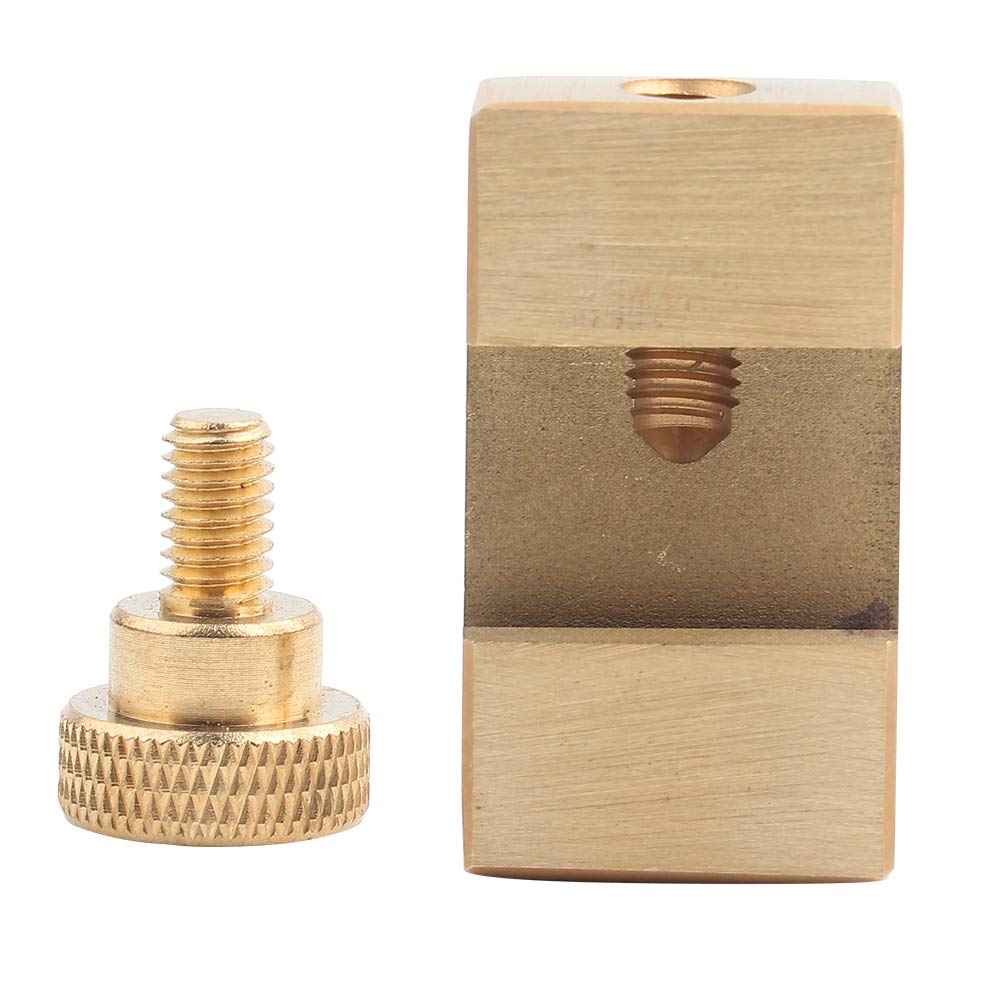 Premium Wood Scribe Tool with Brass Ruler Locating Block - Precision Woodworking Marking & Measuring Tool - Steel Ruler Gauge Locator - Perfect for Carpentry, DIY Projects & Fine Woodworking