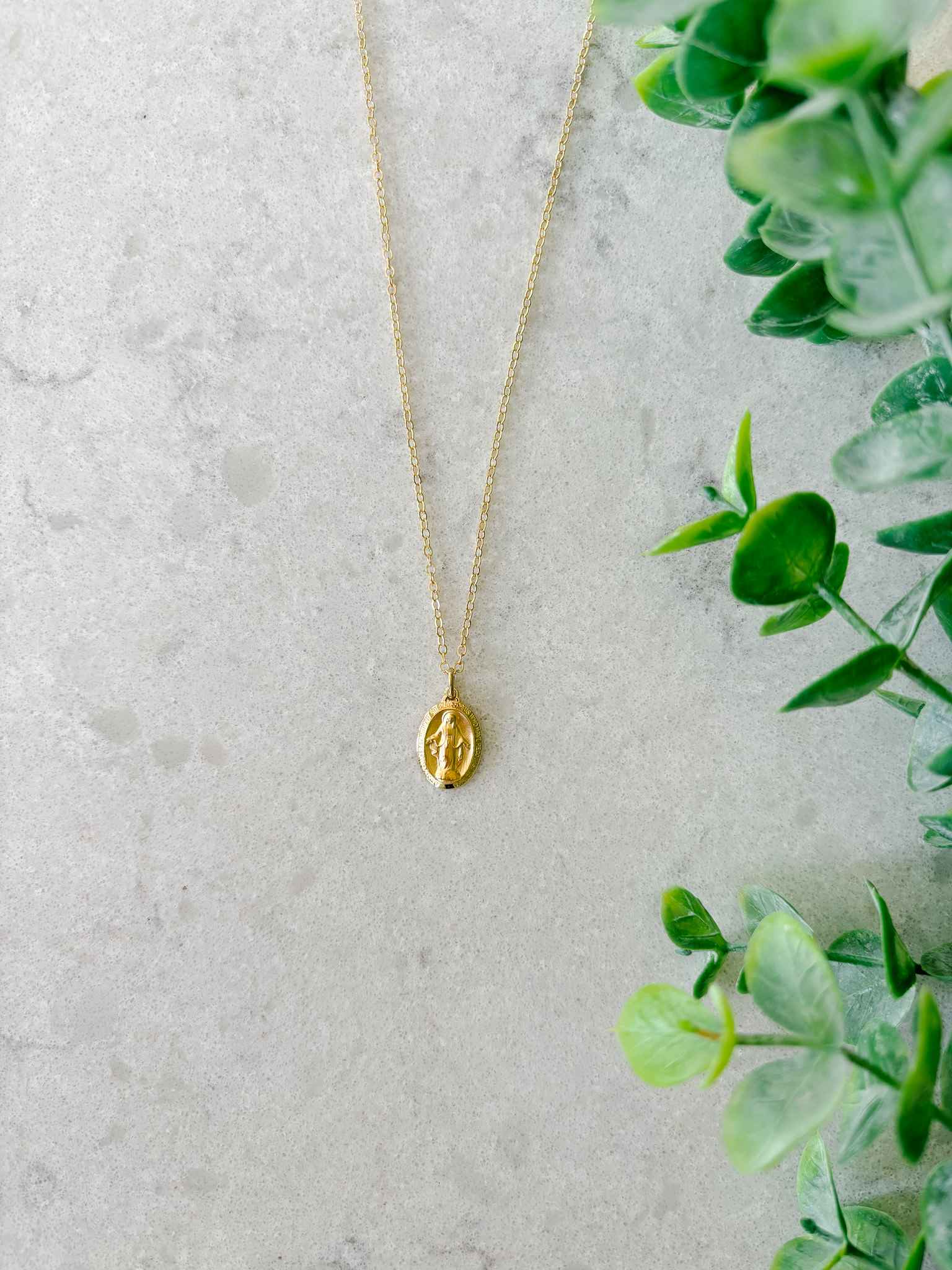 Petite Miraculous Medal Necklace - Religious Jewelry for Women - Perfect for Daily Wear, Gifts & Special Occasions