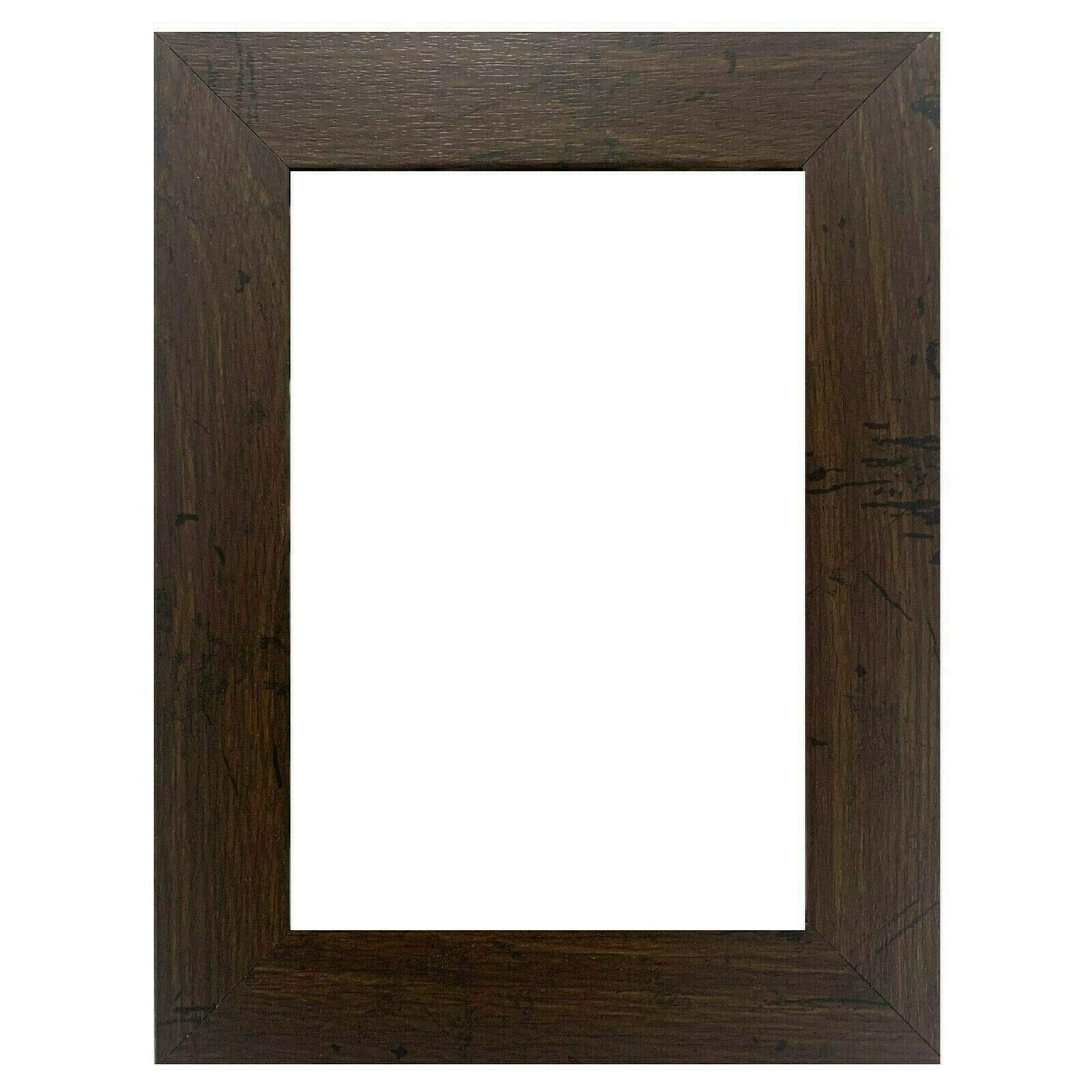 8x10 Inch US Art Frames - Distressed Mahogany Wood Composite MDF Picture Frame with Smooth Wrapped Finish, 1 Inch Wide Flat Wall Decor - Perfect for Home, Office, Gallery & Wedding Photo Display