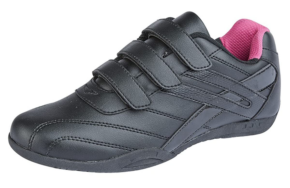 Women's Touch Fastening Casual Trainers - Lightweight Slip-On Walking Shoes for Women | Perfect for Work, Travel & Everyday Comfort