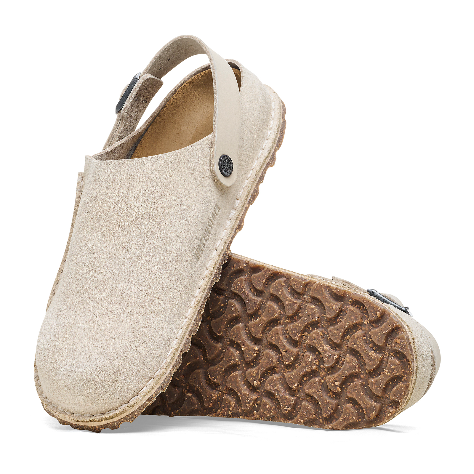 Birkenstock Lutry Narrow Slipper for Women - Eggshell Suede | Comfortable House Shoes for Relaxing at Home, Lounging & Casual Wear