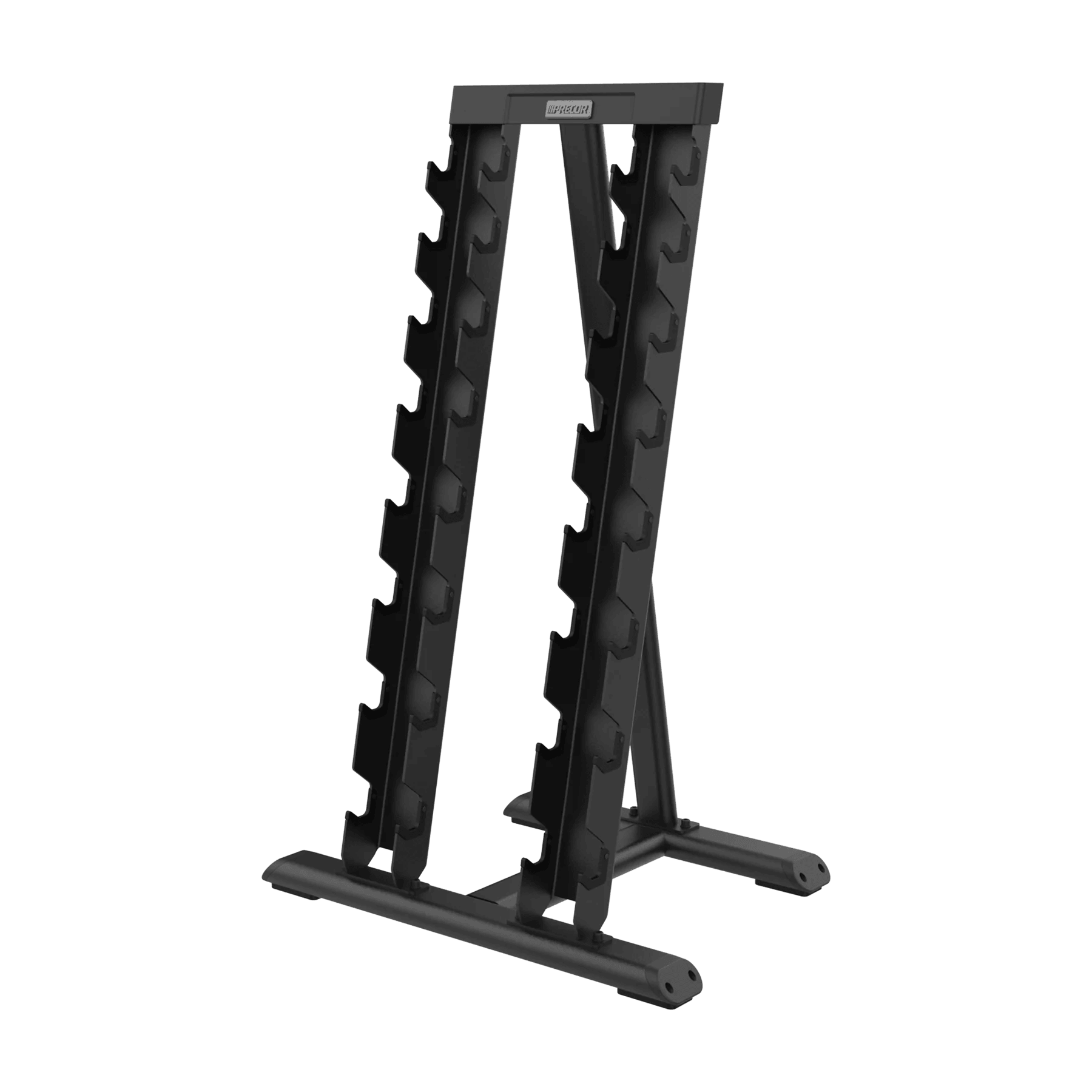 Precor Vitality Series Vertical Dumbbell Rack (VBR 6809) - Heavy Duty Gym Storage for Home & Commercial Use - Perfect for Weight Training & Fitness Equipment Organization