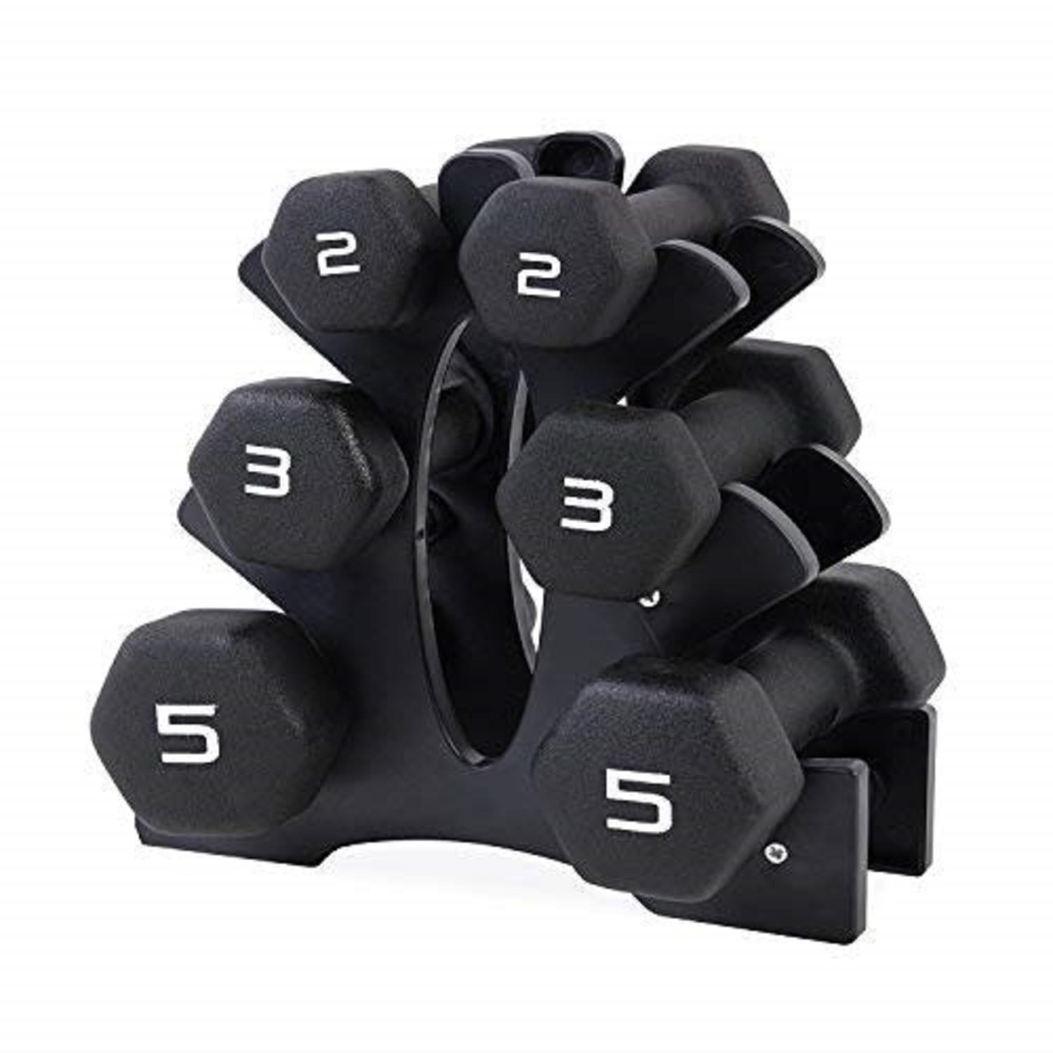Premium CAP Barbell Neoprene Dumbbell Weights Set - 5-50lbs Pairs with Non-Slip Grip | Multiple Color Options for Home Gym, Strength Training & Fitness Workouts