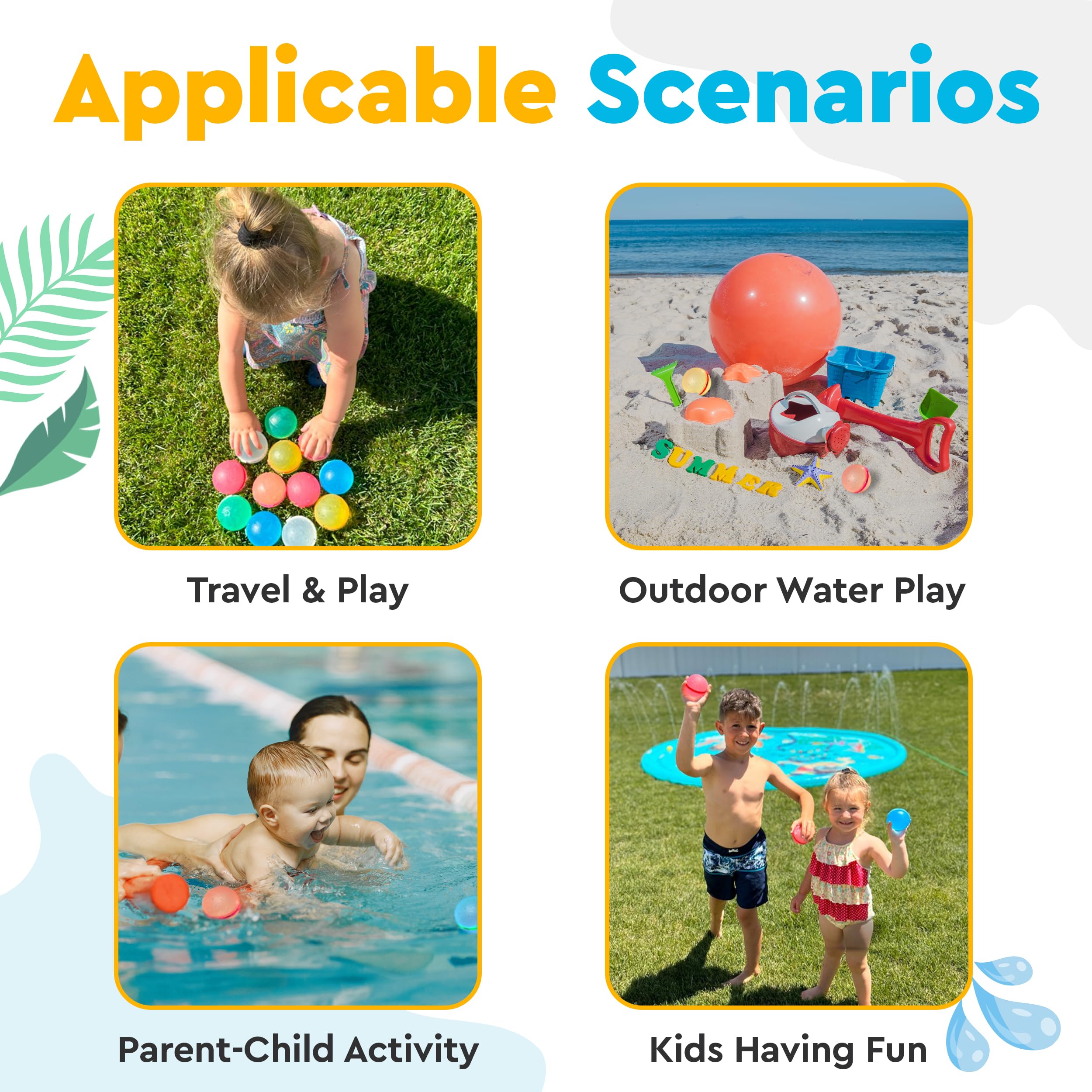 **LEGACY KIDS Reusable Water Balloons - Quick Fill & Magnetic Silicone Pool Toys for Kids Ages 8-12 (12-Pack) - Fun Outdoor Summer Games, Birthday Parties & Backyard Water Fights**
