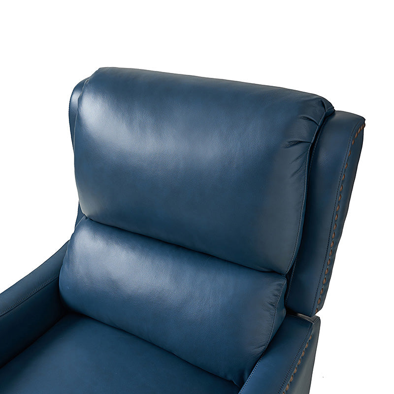 Deliat Genuine Leather Recliner Chair - Premium Comfort for Living Room, Home Theater & Office - Adjustable Footrest & Lumbar Support - Brown PU Leather Sofa for Relaxation & Entertainment