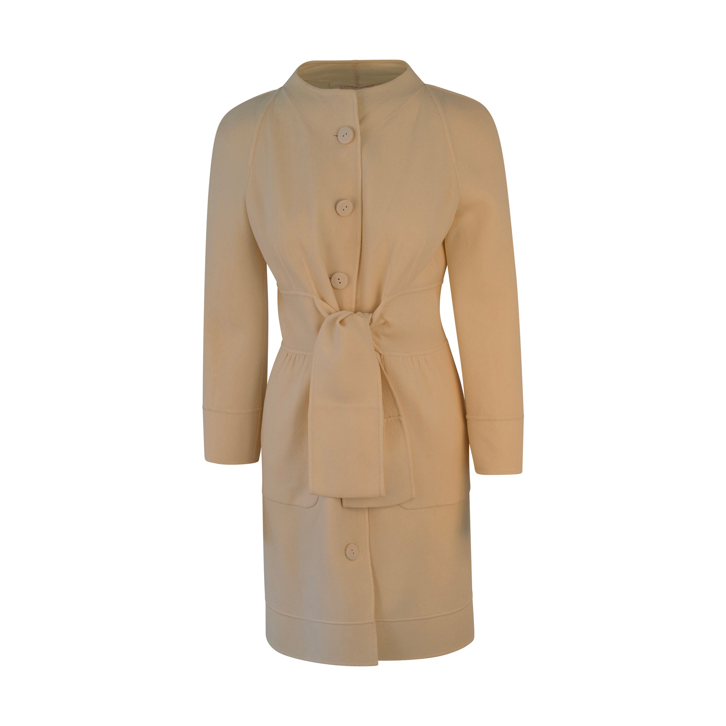 Valentino Wool Coat for Women - Barbara Walters Style Trench Coat | Elegant Outerwear for Office, Events & Winter Fashion