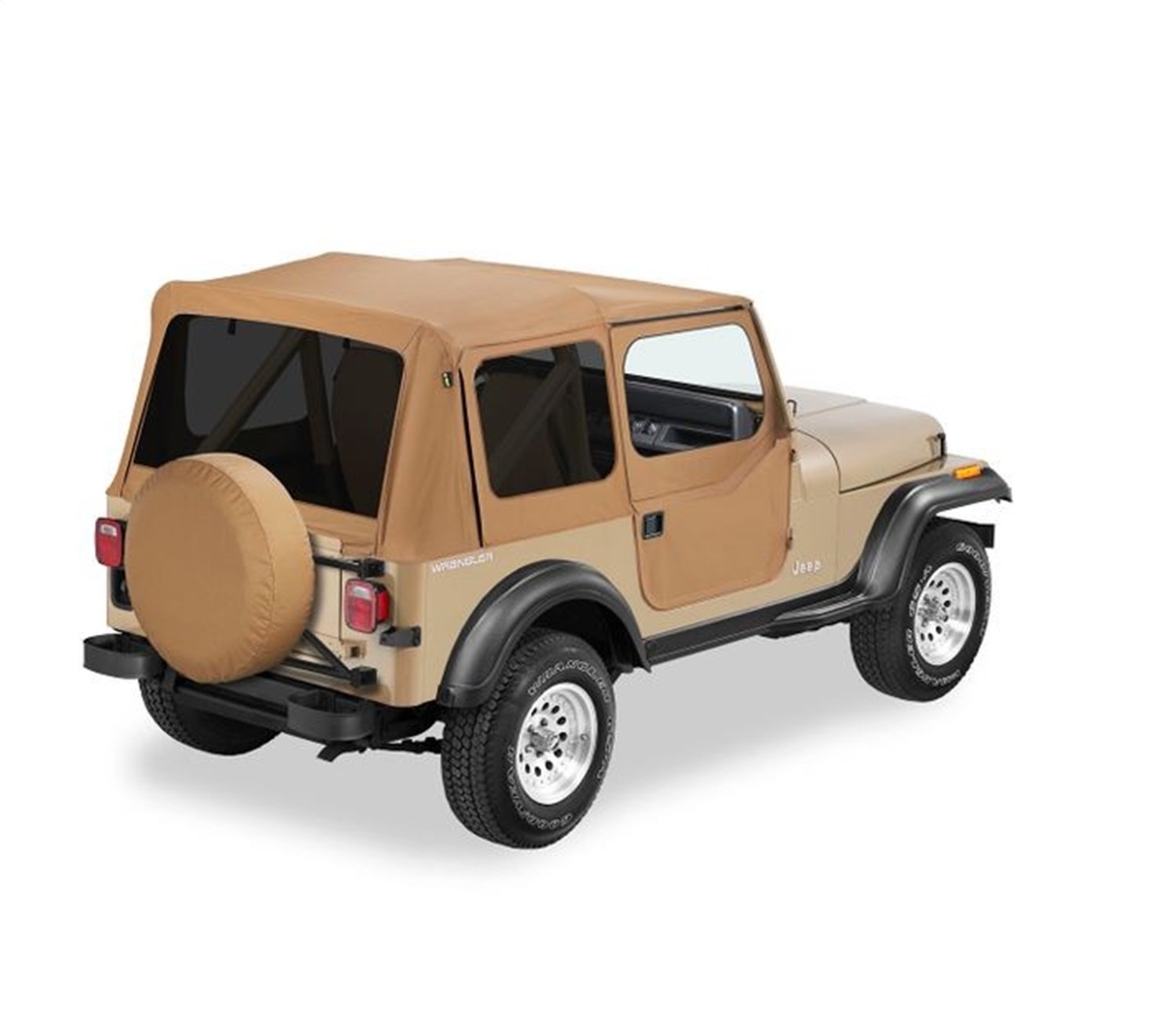 Bestop 5112337 Spice Replace-A-Top for Jeep Wrangler (1988-1995) - OEM Hardware Compatible Soft Top Replacement - Perfect for Off-Roading & Summer Adventures