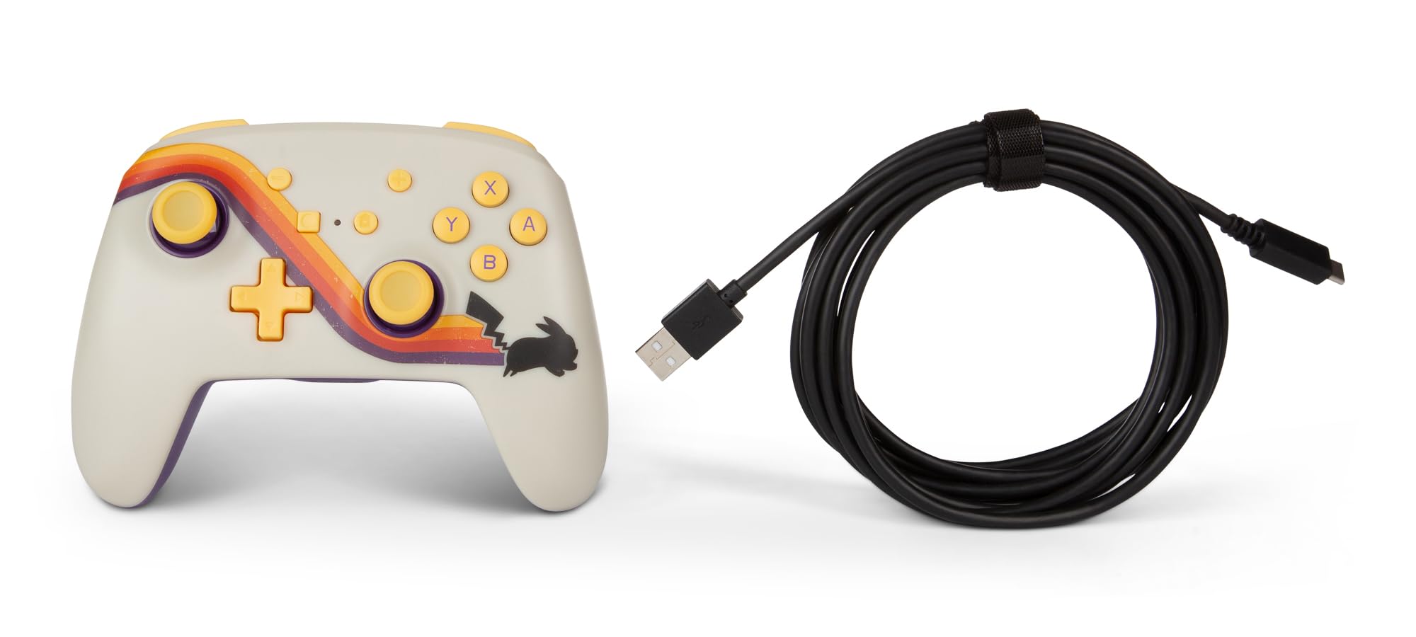 PowerA Enhanced Wireless Controller for Nintendo Switch - Pokémon: Pikachu Retro Edition | Compatible with Nintendo Switch OLED, Switch Lite & Original | Bluetooth Gamepad for Gaming | Perfect for Home Entertainment & Multiplayer Gaming Sessions