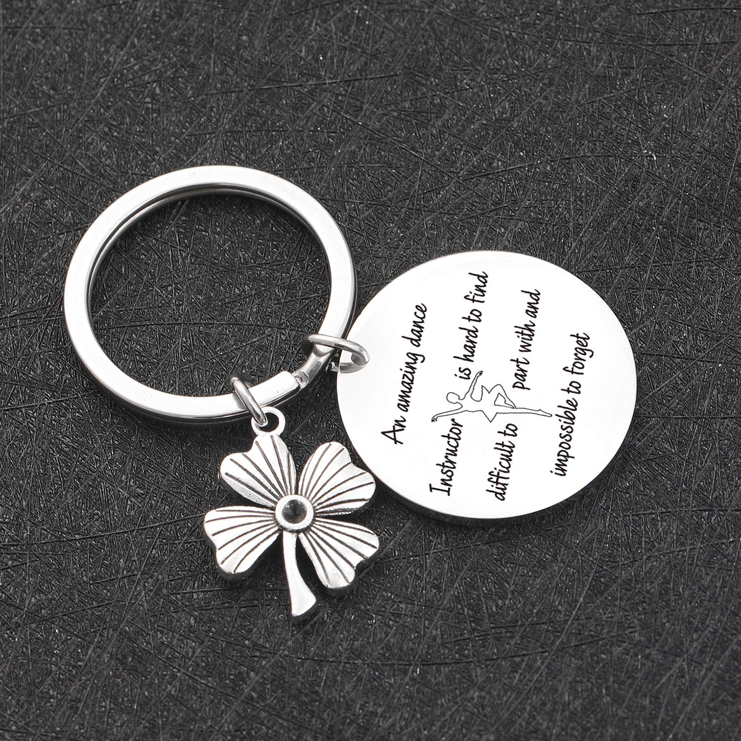 Dance Instructor Keychain - Unique Dance Teacher Gift, Dancer Appreciation Keyring for Birthday, Christmas, or Graduation - Perfect for Teachers, Friends, and Dance Enthusiasts