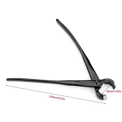 Professional 8.27 Inch Garden Branch Cutter with Round Edge & Concave Knob - Heavy Duty Pruning Shears for Bonsai, Tree Trimming, and Gardening Tools Set | Perfect for Landscaping, Yard Maintenance, and Plant Care