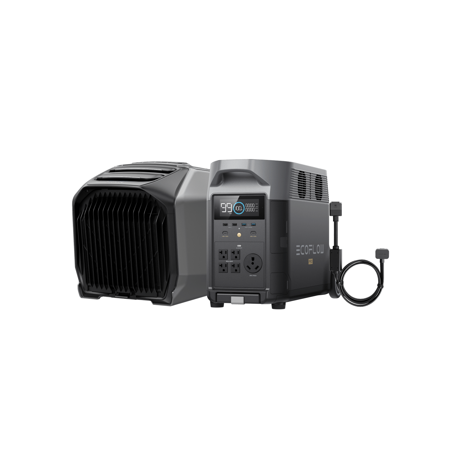EcoFlow WAVE 3 Portable Air Conditioner - 12000 BTU, Quiet & Energy Efficient Cooling for Camping, RVs, and Home Use