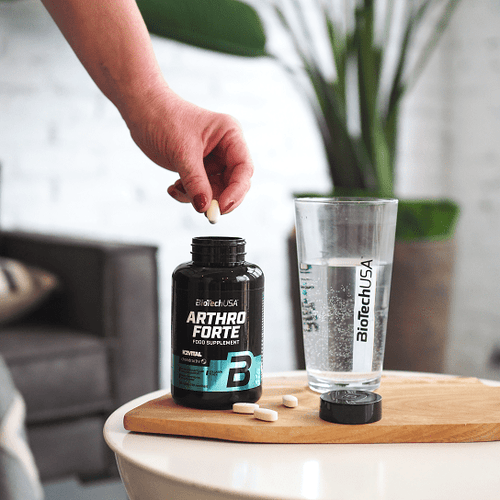 BioTechUSA Arthro Forte Joint Support Supplement - 120 Tablets for Joint Pain Relief & Mobility - Supports Healthy Cartilage & Connective Tissue - Ideal for Athletes & Active Adults