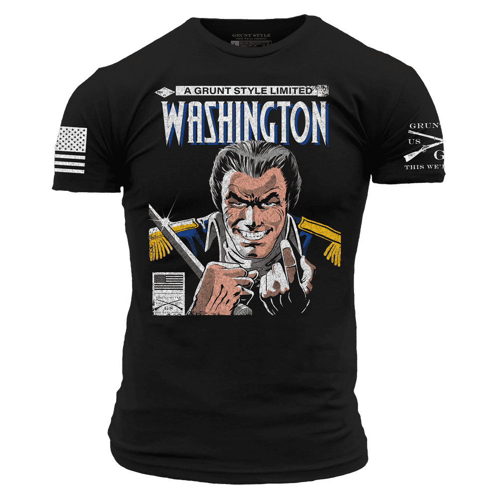 Washington Edition T-Shirt for Men & Women - Premium Black Cotton Tee - Casual Wear & Gift Idea for Travel Lovers